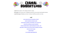 Desktop Screenshot of cranialborborygmus.com