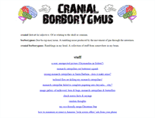 Tablet Screenshot of cranialborborygmus.com